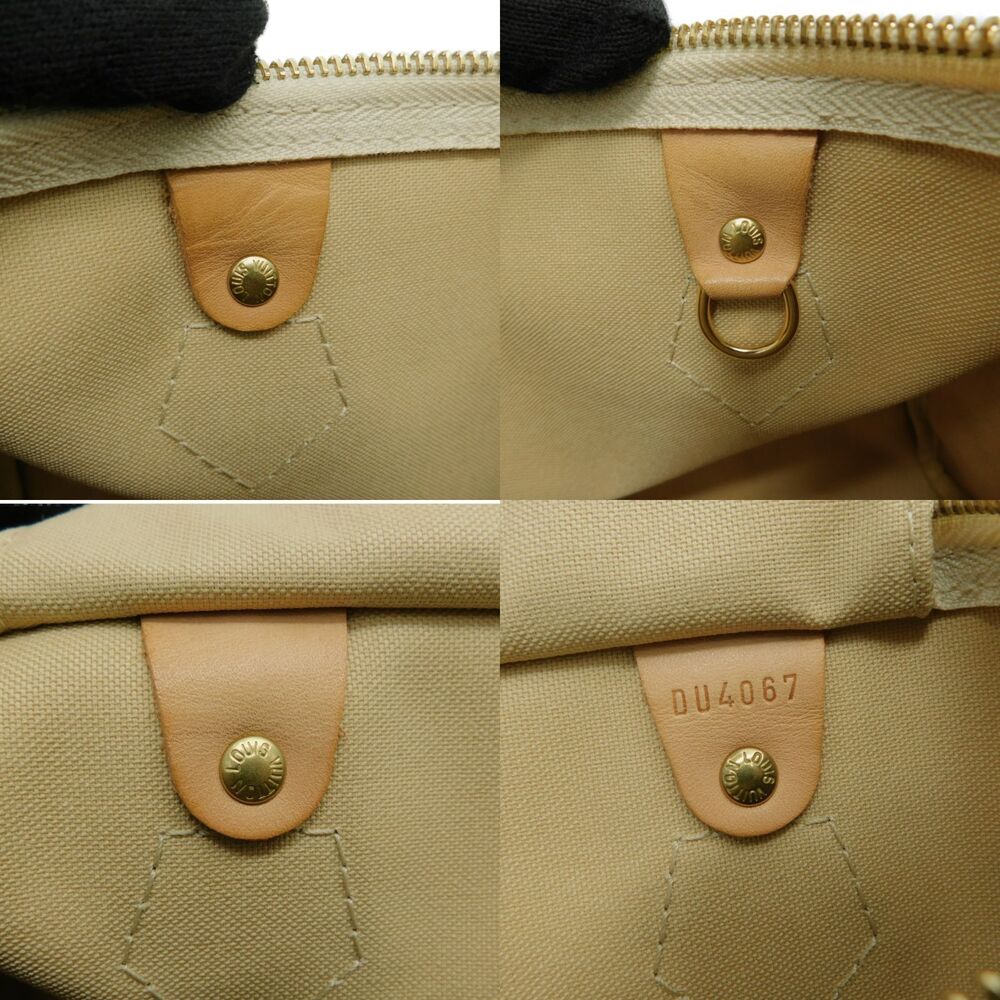 LOUIS VUITTON Speedy Damier Azur White Boston Bag White - Picture 6 of 7